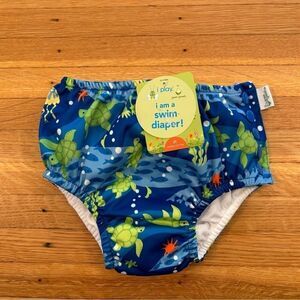 iPlay Green Sprouts 3T Reusable Cloth Swim Diaper NWT